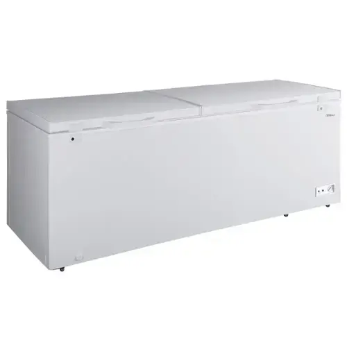 Front. Premium Levella - 25 CuFt Chest Freezer with Adjustable Temperature Control in White - White.