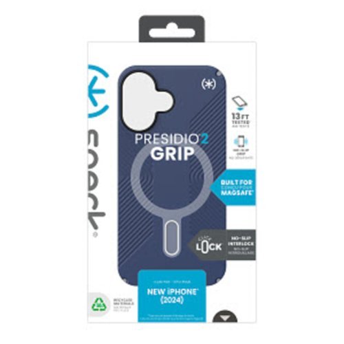 Speck Presidio2 Grip ClickLock Case with MagSafe for Apple iPhone 16 - Costal Blue BUY IN AUSTRALIA