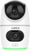 Lorex - 2K Dual Lens Indoor Pan-Tilt Wi-Fi Security Camera - White-Front_Standard