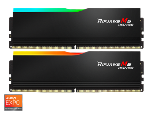 メモリー G.SKILL Ripjaws M5 neo 32GB DDR5-6000 G.SKILL Ripjaws M5 Neo RGB Series 32GB (2 x 16GB) 288 Pin PC RAM