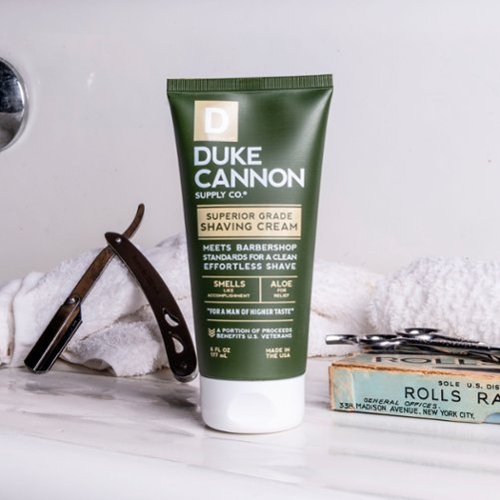 Duke Cannon Superior Grade Shaving Cream - White HOW TO BUY