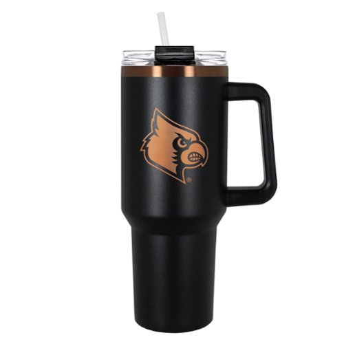 Great American Products - Louisville Cardinals 40oz. Colossus Copper Edition Tumbler - Black-Front_Standard 