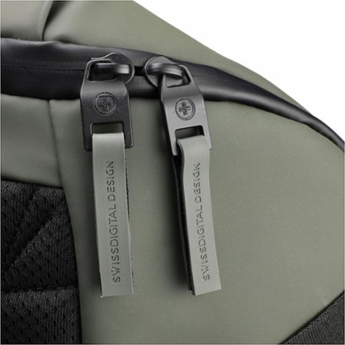 Swissdigital Design LAMONE L LED TSA-Friendly Water-Resistant Backpack With USB Charging Port RFID Protection and Fits Up to 16″ Laptop - Dark Green BUY IN SAUDI ARABIA