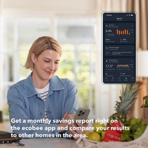 ecobee Enhanced Smart Programmable Touch-Screen Wi-Fi Thermostat with Alexa, Apple HomeKit and Google Assistant - Black BUY IN SINGAPORE