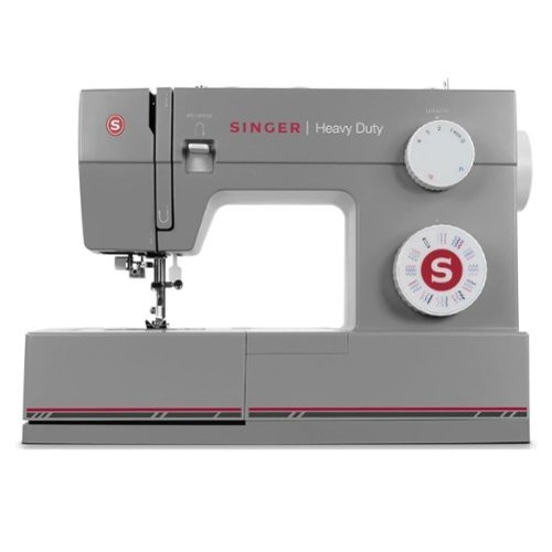 Singer - 64S Heavy Duty Sewing Machine with Extension Table - Gray-Front_Standard 