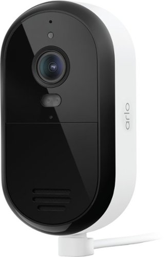 Arlo - Essential 1-Camera 2K Security Camera, Wired Plug-In Powered - White