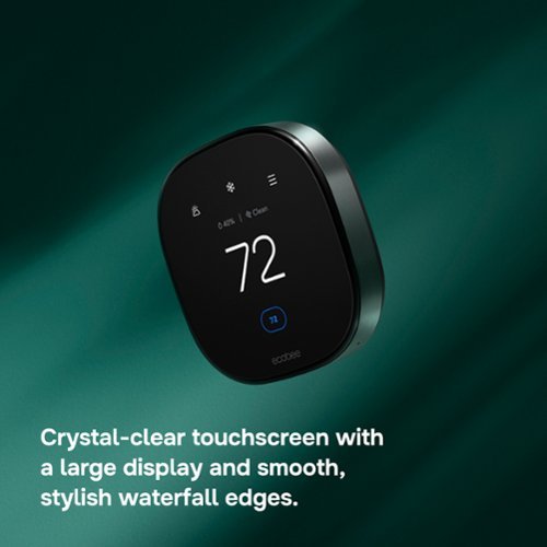 ecobee Smart Thermostat Premium - WiFi, Siri & Alexa Built-In, Smart Sensor, Air Quality Monitor - Black BUY IN SAUDI ARABIA