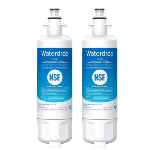 Waterdrop - WD-F32 Refrigerator Water Filter 2-Pack - White-Front_Standard 