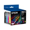 Epson - 702/702XL 4-Pack High-Yield and Standard Capacity Ink Cartridges - Black/Cyan/Magenta/Yellow-Front_Standard