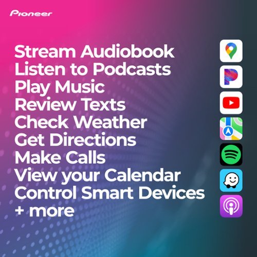 Pioneer 6.8 Android Auto™ and Apple CarPlay Bluetooth Digital Media (DM) Receiver - Black BUY IN HONG KONG