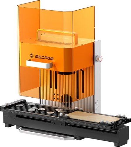 Mecpow - X1 2-in-1 Dual Laser Engraver 2W IR + 10W Diode Laser Engraving Machine for Metal, Wood, Leather w/ G1 Slide Extension-Front_Standard 