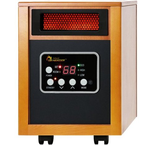 DR. INFRARED HEATER - DR-968 Portable Space Heater, 1500-Watt - Cherry-Front_Standard 