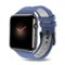 Mybat Pro - Silicone Antimicrobial Watchband for Apple Watch 38mm / 40mm - Blue-Front_Standard