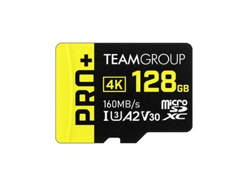 Team Group - Team 128GB PRO+ microSDXC U3 Class 10, Up to 160MB/s, for Switch, Steam Deck, ROG Ally (TPPMSDX128GIA2V3003)-Front_Standard 