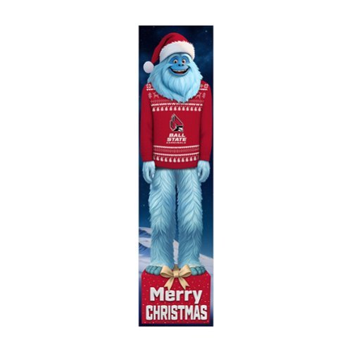Fan Creations - Ball State Cardinals 48" Yeti Christmas Leaner - Multicolor-Front_Standard 
