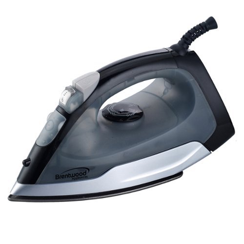 Brentwood - Full Size Steam / Spray / Dry Iron and Gray - Black-Front_Standard 