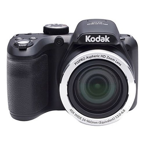 Kodak - PIXPRO AZ401 16.2 Megapixel Digital Camera - Black-Front_Standard 