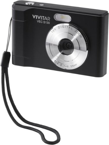 Vivitar Point and Shoot 16 MP Digital Camera - Black WORLDWIDE DELIVERY