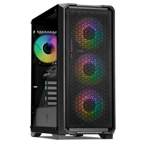 YEYIAN - Gaming Desktop PC Intel Core i5 14400F 32GB DDR5 NVIDIA RTX 5060 2TB SSD NVMe 650W 80+Gold - Black-Front_Standard 