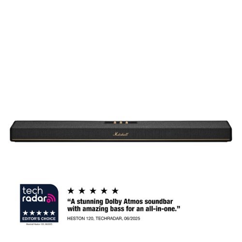 Marshall Heston 120 Soundbar with Dolby Atmos Immersive Sound and