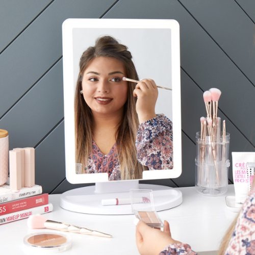Glo-Tech Lighted Edge LED Vanity Mirror - White SHOP ONLINE