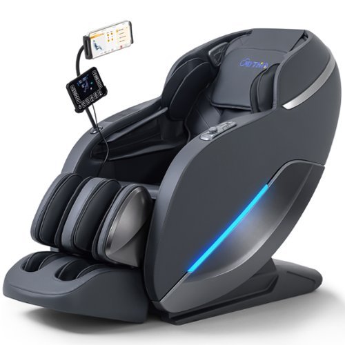 MassaMax - Mythia A303C Full Body Massage Chair,Zero Gravity with Heat Therapy,Body Scan,APP Control - Black-Front_Standard 