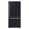 Forno Appliances - Milano Espresso 17.2 Cu. Ft. Counter-Depth Bottom Freezer Refrigerator with Right Swing Door, Antique Brass Handles - Black-Front_Standard