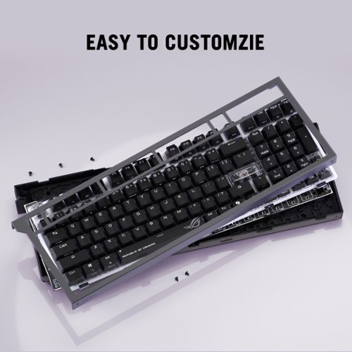 ASUS ROG Strix Morph 96% Wireless Mechanical RGB Gaming Keyboard with Hot-Swappable ROG NX Snow Switches - Black WORLDWIDE DELIVERY