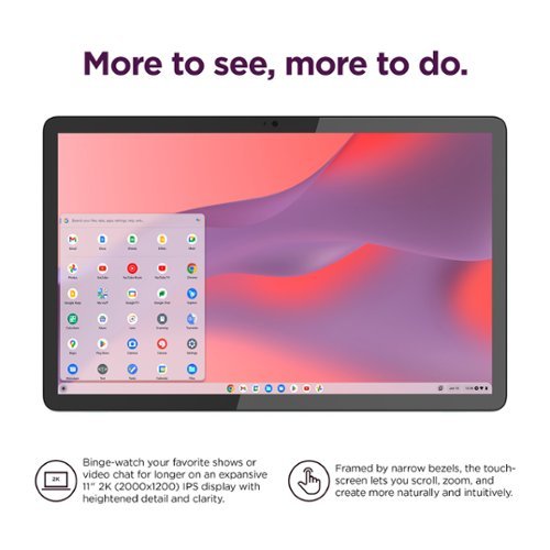 Lenovo IdeaPad Duet 3 Chromebook 2-in-1 Laptop - 11 2K Touchscreen - Snapdragon 7cG2 - 4G RAM - 128G eMMC - Keyboard - Misty Blue GLOBAL SHIPPING