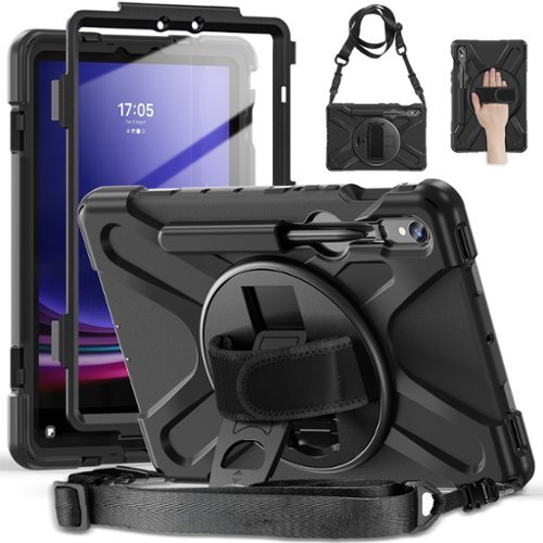 SaharaCase Raider-X Series Hand Strap Case for Samsung Galaxy Tab S10 FE, Tab S8, Tab S9, and Tab S9 FE - Black HOW TO BUY