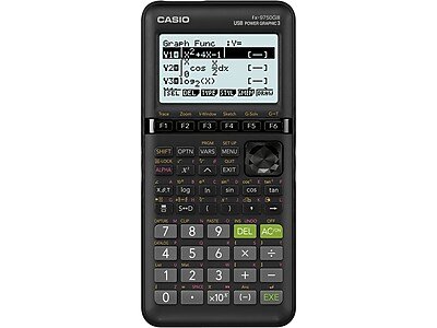Casio - Graphing Calculator - Black-Front_Standard 