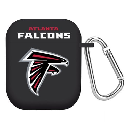 Artinian - Atlanta Falcons AirPods Case Cover - Black-Front_Standard 