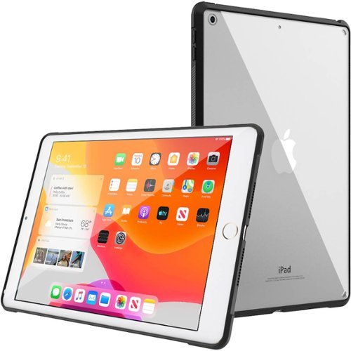 SaharaCase Hybrid-Flex Hard Shell Case for Apple iPad 10.2 (8th Generation 2020 and 9th Generation 2021) - Clear Black WORLDWIDE DELIVERY