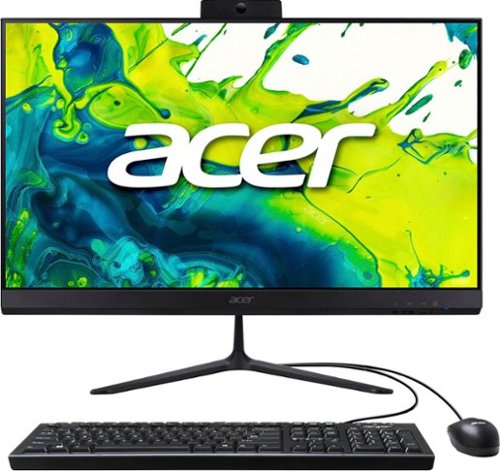 Acer - Aspire C24 23.8" Full HD 120Hz All-in-One - Intel Core i3 - 8GB Memory - 512GB SSD - black