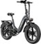 Heybike - Ranger S 1000W - Foldable Step-Thru Fat-Tire Ebike 55mi Max Range 28mph Max Speed - UL Certified - Gray-Front_Standard
