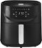 bella PRO - 8-qt. Touchscreen Air Fryer with Divided Basket - Matte Black-Front_Standard