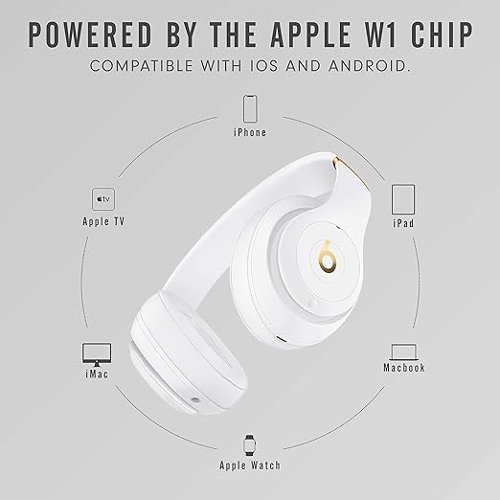 Beats Headphones Studio3 Bluetooth Wireless White MX3Y2LL/A