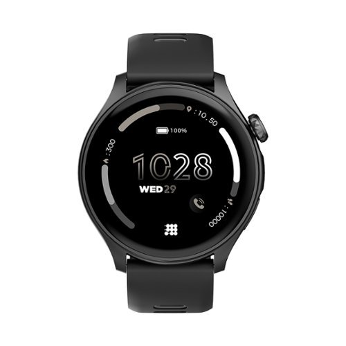 Cubitt - AURA Smartwatch / Fitness Tracker with 1.43" Touch AMOLED Screen - Black - (2024)-Front_Standard 
