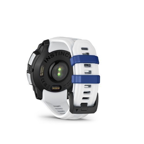 Garmin Instinct 3 Solar GPS Smartwatch 45 mm Fiber-reinforced Polymer - Whitestone with whitestone/bolt blue silicone band - (2025) BUY IN EUROPE