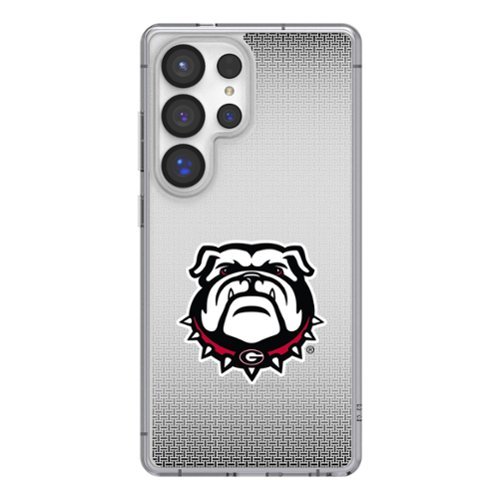 Keyscaper - NCAA - Georgia Bulldogs Linen Logo Galaxy Clear Case - S24 - Multicolor-Front_Standard 