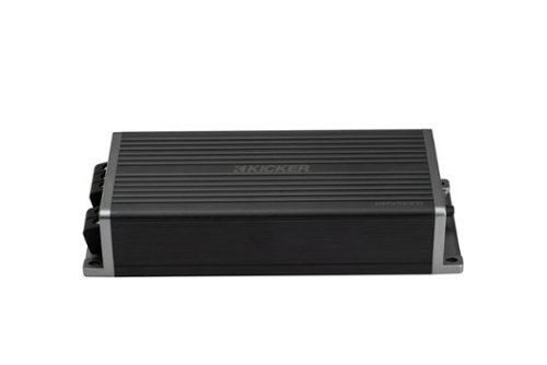 KICKER - Compact all-weather mono subwoofer amplifier 500 watts RMS x 1 at 1 ohm - Black