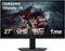 Samsung - 27” Odyssey G50D QHD IPS 180Hz 1ms AMD FreeSync and G-Sync Compatible Gaming Monitor with HDR 400 (DisplayPort, HDMI) - Black-Front_Standard