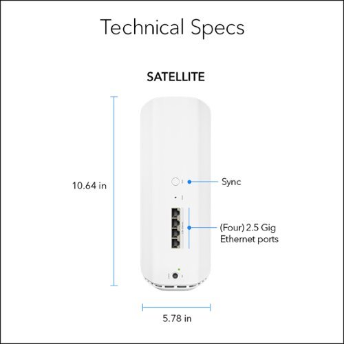 NETGEAR Orbi 870 Series BE21000 Tri-Band Mesh Wi-Fi 7 Satellite - White BUY IN EUROPE