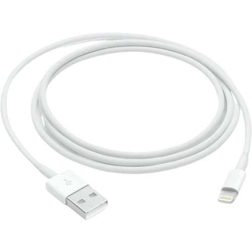Apple - Lightning to USB Cable (1 m) (MXLY2ZM/A) - White-Front_Standard 