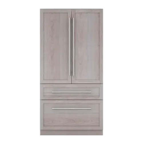 Front. Thermador - Freedom Collection 42 in Wide 23.1 Cu. Ft. Smart Built-in French Door Bottom Freezer Refrigerator - Custom Panel Ready.