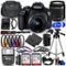 Canon - EOS 2000D Rebel T7 DSLR Camera with 18-55mm III Lens With 25 Piece Bundle - Black-Front_Standard
