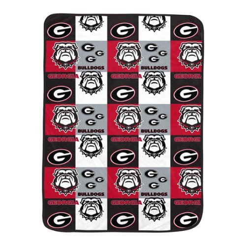 Pegasus - Georgia Bulldogs 66" x 95" Oversized Graphic Grid Ultra Cozy Blanket - Multicolor-Front_Standard 
