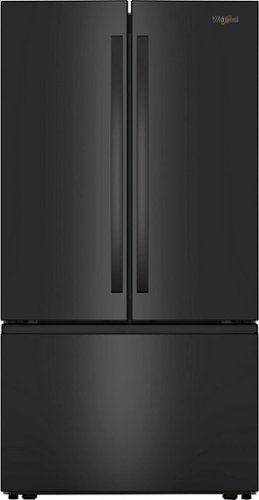  Whirlpool - 30.58 cu. ft. French Door Bottom Freezer Refrigerator with More space with Family-Sized Capacity - Black