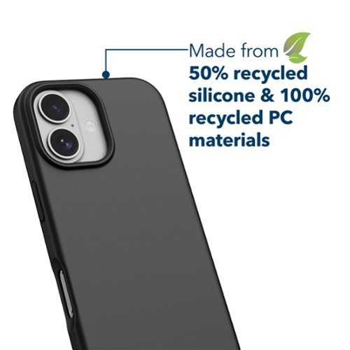 Insignia™ Silicone Case with MagSafe for Apple iPhone 17 - Black SHOP ONLINE