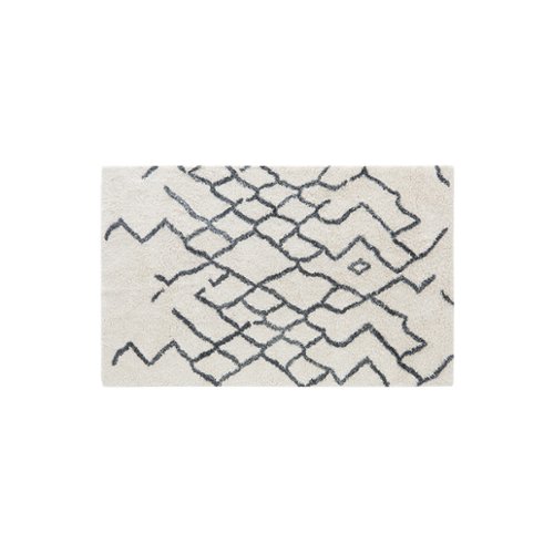 Burrow - Ridge Rug 5' x 8' - Cream & Gray-Front_Standard 